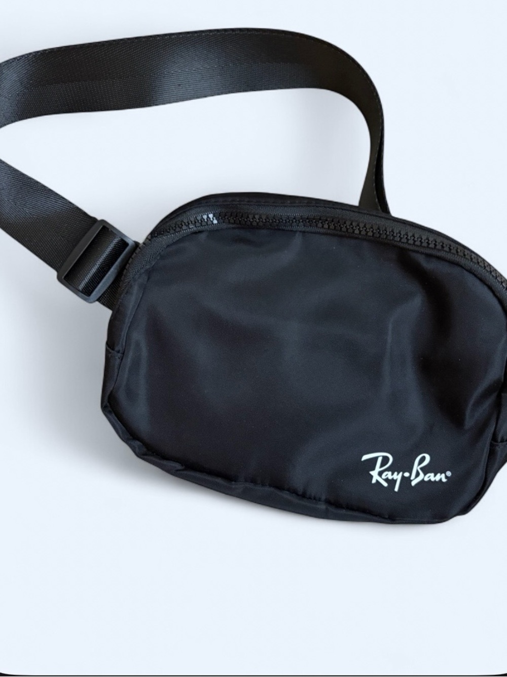 Ray-Ban Black Nylon Waist/Crossbody Belt Bag with Logo